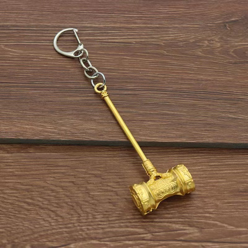 Tang San Haotian Hammer Alloy Anime Keychain Bag Charm