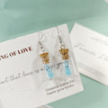 Mini Ghost Bottle Necklaces Earrings Sets Cork Vials 21 Options view 3
