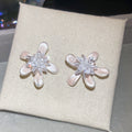 Pastel Crystal Flower Stud Earrings Fashion Jewelry view 6