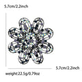 Openwork Crystal Flower Brooch in Four Finishes Jacket and Scarf Accessory view 7