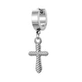 Skull Cross and Hand Single Huggie Drop Earrings in Seven Designs view 5