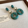 Teal Earrings