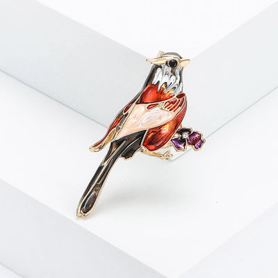Bird Brooch shown from the front