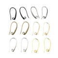 Long Slim Shepherd Earring Hooks in Four Metal Finishes view 5