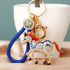 Red-Fortune-Strap Royal-Blue Winged-Hors