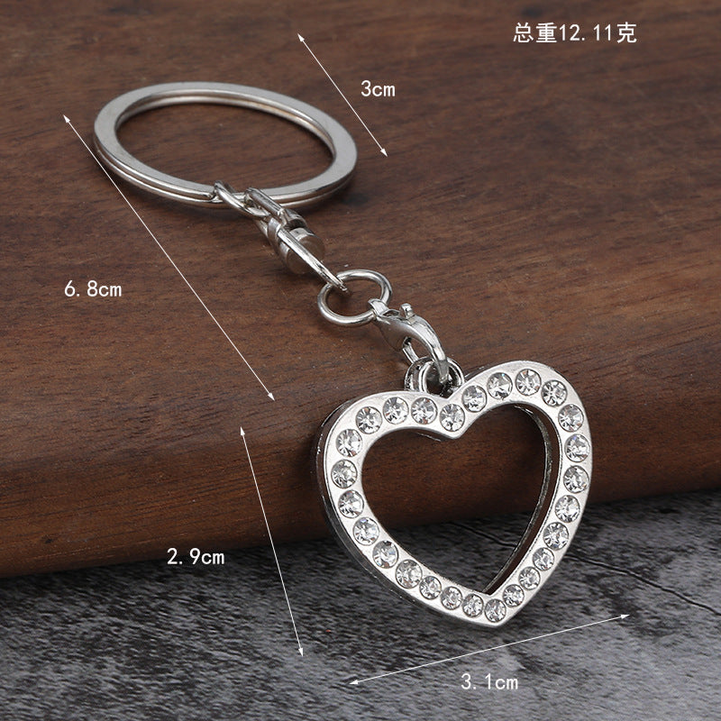 Minimalist Star Photo Insert Zinc Alloy Keychain Pendant