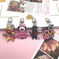Love Cat and Dog Printed Acrylic Clip Keychains in Four Designs view 3