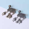 Textured Sweater Brooch With Three Dangling Charms view 1