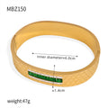 Gold Leaf Cutout Bangle Bracelets Mixed Hinge Styles view 11