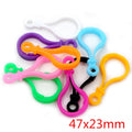 Mixed Color Plastic Lobster Clasp Components in Seven Shapes view 6