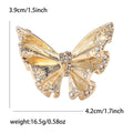 Textured Butterfly Brooch An Open-Wing Butterfly Crystal Accent Pin view 6
