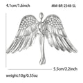 Crystal Angel Figure Wing Brooch for Jackets Scarves and Coats view 5
