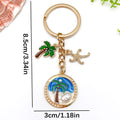 Six Mermaid Shell Ocean Scene Metal Keychain Designs view 9