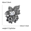 Layered Leaf Crystal Brooch in Four Colors for Jackets, Coats, and Scarves view 6