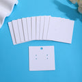 Blank White Square and Half-Size Jewelry Display Cards view 3