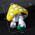 Enamel Mushroom Charm Pendant With Pearl Accent Multi Color view 3