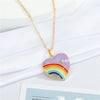 Purple Rainbow Heart