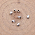 Tiny Faceted Spacer Beads in Six Distinct Metal Finishes view 2