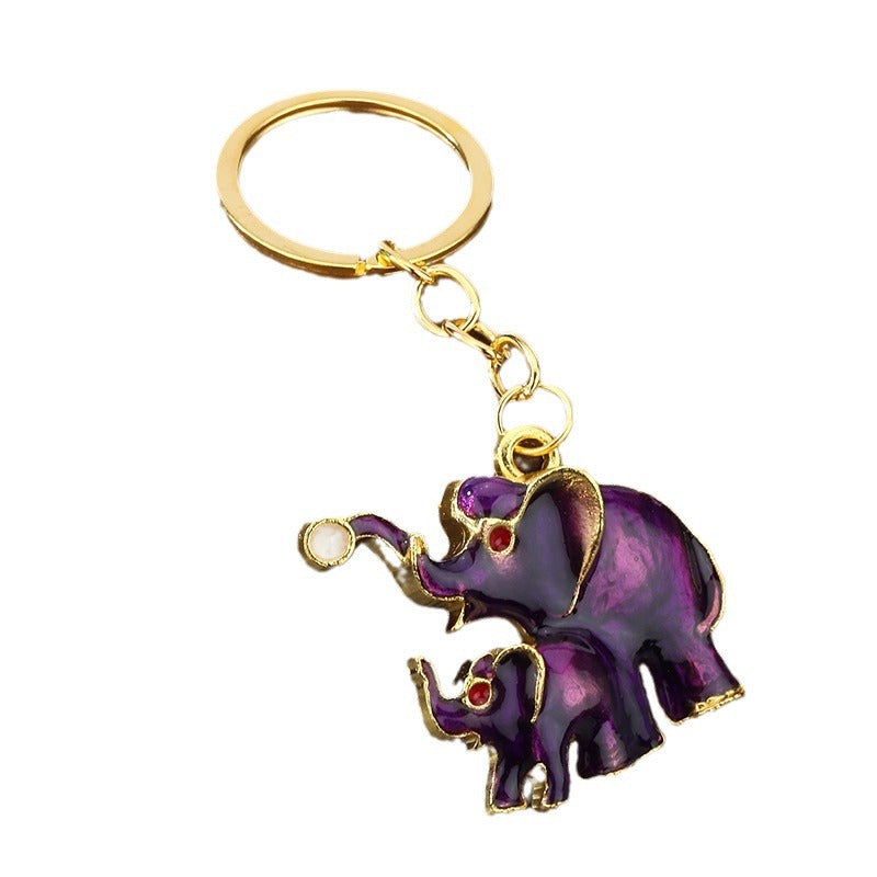 3D Elephant Zinc Alloy Keychain Gift for Car Keys