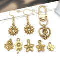 Gold-Tone Sunflower and Cherry Blossom Metal Charms with 10 Listed Options view 4