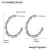 Steel Twisted Hoops