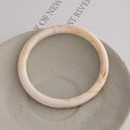 Six Color Small Smooth Acrylic Round Bangle Bracelets view 9