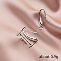 Teardrop Hook Earrings in Silver-Tone Metal Jewelry view 4