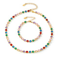 Prong Set Zircon Tennis Necklace and Bracelet Collection view 5