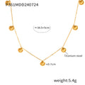 Gold Shell Charm Necklace Multi Pendant Cable Chain Collar view 6