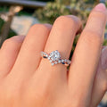 Silver Crown Clear Round CZ Twisted Band Ring Alloy view 3