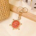 Rhinestone Turtle Keychain Enamel Shell Animal Charm view 6