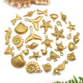 Gold-Tone Seashell Shell Charms with 15 Listed Options view 2