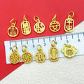 Metallic Fu Character Metal Charms with 13 Listed Options view 4
