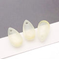 Glass Waterdrop Petal Teardrop Charm Pendant for DIY Hairpin Tassel Earring Jewelry Making