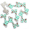Enamel-Look Giraffe Alloy Charms in 16 Styles for Jewelry Crafts view 8