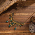 Six Color Ornate Teardrop Necklace and Earring Sets view 8