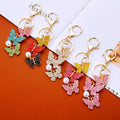 Three Butterfly Keychains with Plain Cord and Braided Loop Options view 12