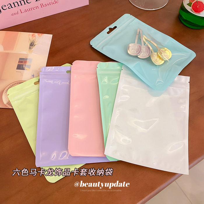 Pastel Resealable Pouches with Clear Front Windows