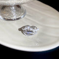 Pearl Crystal Open Multi Band Rings Silver and Gold view 6