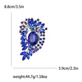 Asymmetric Crystal Leaf Brooch in Nine Colors for Jackets Scarves and Lapels view 11