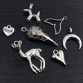 Heart Antler Crescent and Animal Charms in Six Designs view 2