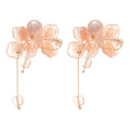 Pink Floral Statement Earrings in Twenty Distinct Designs view 5
