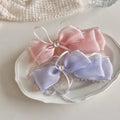 Sheer Organza Bow Banana Clip Rhinestone Blue Pink Yellow view 2