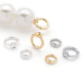 Double Hole Metal Connector Rings in Two Sizes and Three Finishes view 2