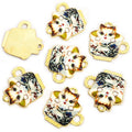 Printed Cat Mug Enamel Charm Collection for Jewelry Making view 10