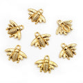Textured Bee Charms In 5 Styles For Jewelry Making view 8