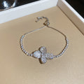 Silver Gold Butterfly Heart Crystal Adjustable Bracelets Five Styles view 9