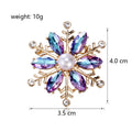 Snowflake Two Designs Metal Brooch Pin for Jackets and Lapels view 2