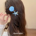Mermaid Tail Flower And Shell Starfish Duckbill Hair Clips view 3