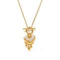 Melting Heart Rhinestone OT Clasp Pendant Necklace view 5